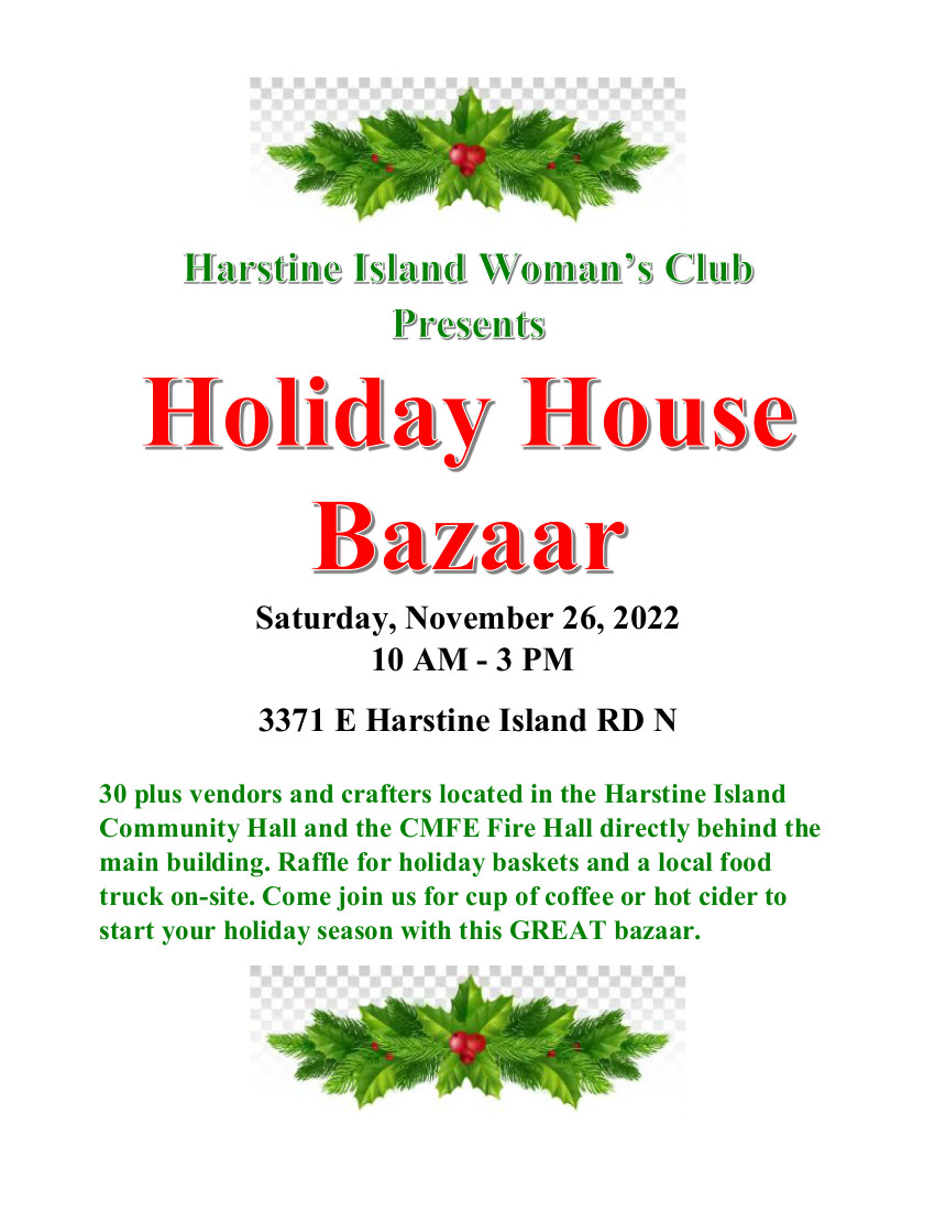 Holiday House Bazaar Harstine Island Community Club